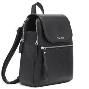 Calvin Klein "Garnet" Backpack | Triple Compartment Black Backpack | NWT